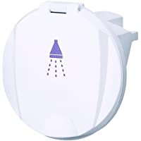 Boitier simple de couleur blanche avec porte avec douchette blanche et 3m de tuyau